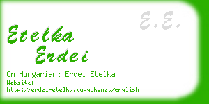 etelka erdei business card